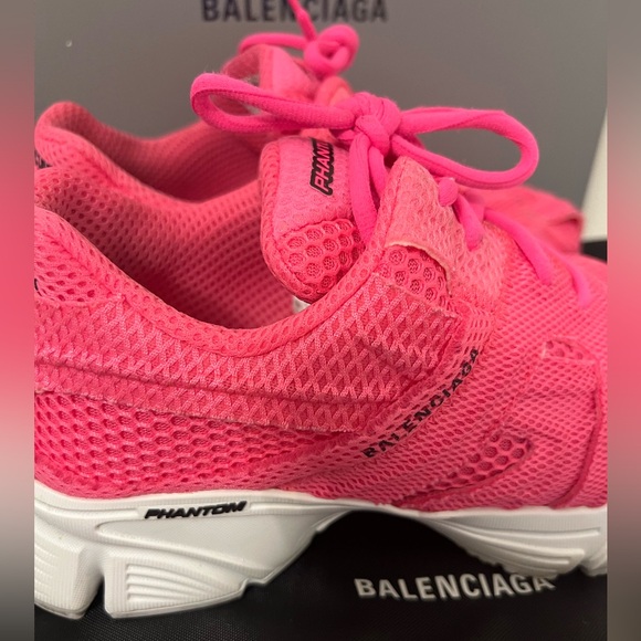 Balenciaga Phantom Monocolor Mesh Trainer Sneakers In Pink Fluo White - Picture 3 of 14
